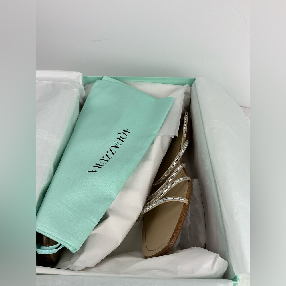 Aquazzura MISTICA SANDAL FLAT - 37.5 - Picture 5 of 11